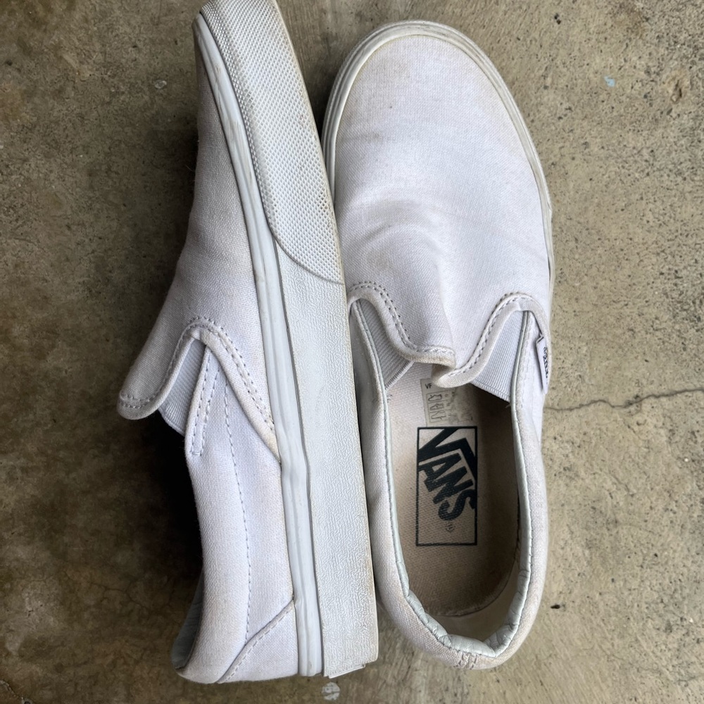 Vans White Slip-on
